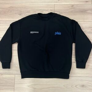 PHIA x Pangea Black Crewneck Sweatshirt